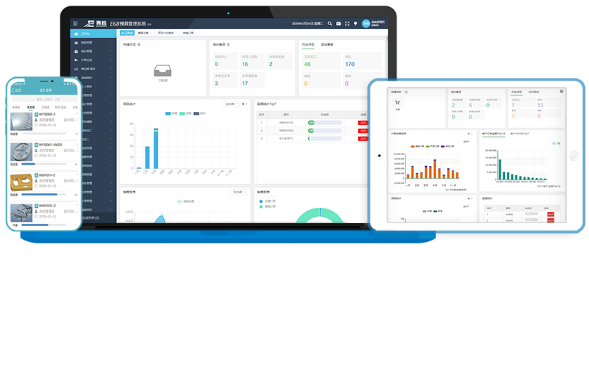 E68模具管理系统_PC端、平板端_易胜科技官网